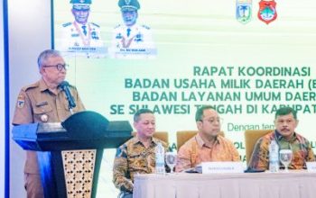 Wakil Bupati Banggai, Buka Rapat Koordinasi BUMD dan BLUD Se_Sulawesi Tengah