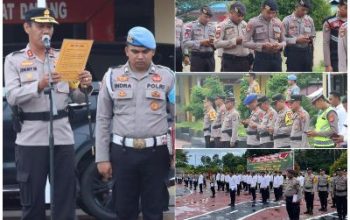 Anjurkan Pembacaan Shalawat dan Asmaul Husna di Apel Pagi, Kapolres Bangkep Komitmen Pancarkan Sikap Toleransi Pada Anggotanya