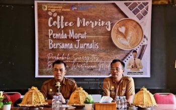 Perkuat Tali Silaturahmi Dengan Para Jurnalis, Pemda Morut Gelar Coffee Morning