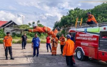 BPBD Bersama Damkar Bangkep, Latihan Skill Merayap Guna Persiapan HUT SatPol PP Ke-74