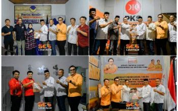 Pasangan Delis-Djira, Secara Resmi Kembalikan Formulir Pendaftaran Cabup-Cawabup Morut di Partai PDIP, Hanura, Nasdem, dan PKS