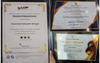 Kabupaten Banggai Raih 3 Penghargaan Sekaligus Dari Gubernur dan LKPP RI, Pada Rakor UKPBJ III Se-Sulawesi Tengah