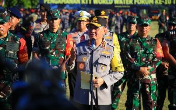 TNI-Polri Gelar Apel Pasukan Pengamanan World Water Forum Ke-10 di Bali