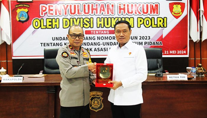 Divkum Polri berikan penyuluhan Hukum KUHP dan HAM di Polda Sulteng