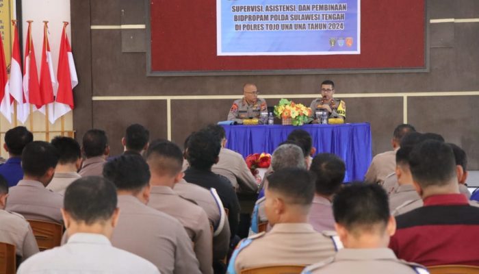 Tim Supervisi Bidpropam Polda Sulteng Kunjungi Polres Tojo Una-Una