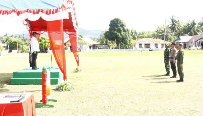 Bupati Tojo Una-Una Memimpin Upacara Pembukaan TMMD di Ke 120 di Kecamatan Ulubongka
