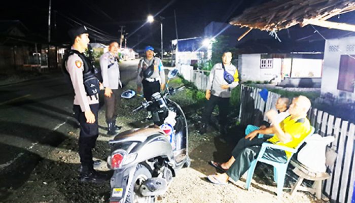 Polsek Ulubongka Gencar Lakukan Patroli Kamtibmas Di Malam Minggu Dengan Program KRYD
