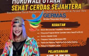 Dinkes dan IDI Morut Akan Gelar Pengobatan Gratis di Puskesmas Molino, Targetkan Seribu Pasien Terlayani