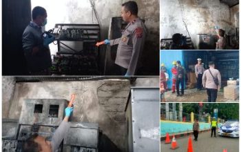 PLTD Luwuk Terbakar, Satreskrim Polres Banggai Olah TKP