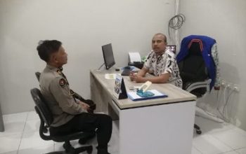 Kapolsek Silaturahmi Dengan Kepala BRI Unit Bualemo, Dalam Rangka Tingkatkan Keamanan Perbankan