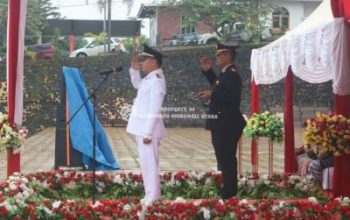 Bupati Morut Irup Upacara Peringatan HUT Bhayangkara Ke-78