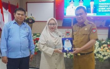 Pj. Sekda Banggai, Sambut 62 Mahasiswa KKLP STMIK Adhi Guna Palu