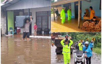 Polres Morowali Utara Terjunkan Personelnya Bantu Warga Terdampak Banjir
