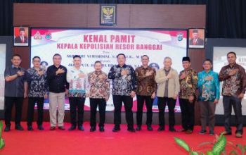 Ketua DPRD Banggai, Hadiri Kenal Pamit Kapolres Lama AKBP Ade Kepada Kapolres Baru AKBP Putu