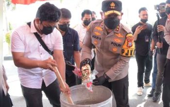 Kapolda Sulteng Pimpin Pemusnahan Sabu 41,5 Kg, Wujud Komitmen Memerangi Peredaran Gelap Narkoba