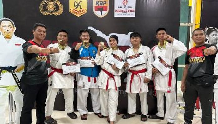 Karateka Polda Sulteng Bawa 5 Medali Emas Piala Kapolri 2024