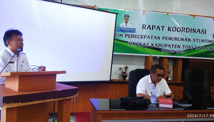 Pemda Tojo Una-Una gelar Rapat koordinasi tim percepatan penurunan stunting 2024