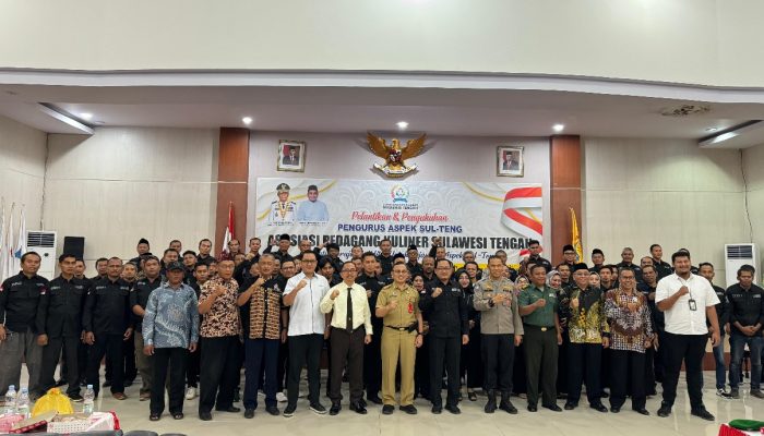 Pengurus Asosiasi Pedagang Kuliner (ASPEK) Sulteng Resmi di Lantik dan Dikukuhkan