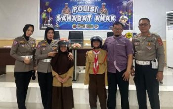 Ditlantas Polda Sulteng, Menerima Kunjungan Belajar SD IT AL-Fahmi Palu