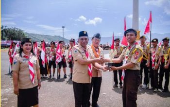 Puncak Peringatan Hari Pramuka ke-63, Digelar di Pelataran Kantor Bupati Morut