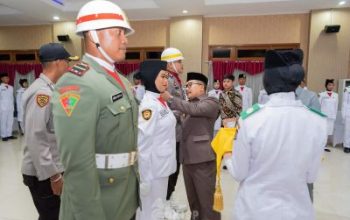 Bupati Amirudin Secara Resmi Kukuhkan 46 Calon Anggota Paskibraka Tahun 2024