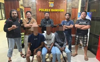 Resmob Polres Banggai, Tangkap Tiga Pelaku Pengeroyokan di Luwuk Timur