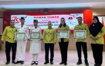 Malam Ramah Tamah Tutup Peringatan HUT RI, Bupati Amirudin Apresiasi Paskibraka dan Serahkan Penghargaan Juara Lomba Gerak Jalan