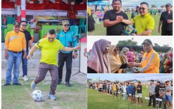 Bupati Amirudin Buka Turnamen Sepakbola Camat Luwuk Utara Cup 2024