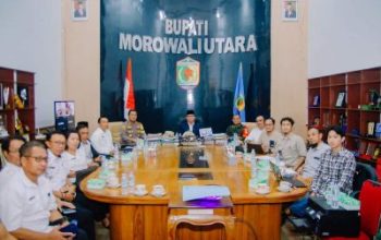 Dihadiri Dandim dan Kapolres, Bupati Morut Pimpin Rakor Percepatan Pembangunan Jaringan Listrik Kolonodale-Tentena
