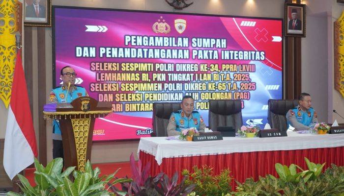 Seleksi Sespim-Alih Golongan Polri Dimulai, As SDM: Bersama Wujudkan ‘BETAH’