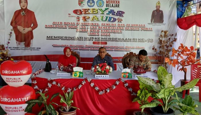 Gebyar Paud Gelar Lomba Kreatifitas Anak PAUD Dan Guru Paud Se Tojo Una-Una Menyambut Hari Kemerdekaan RI Ke 79