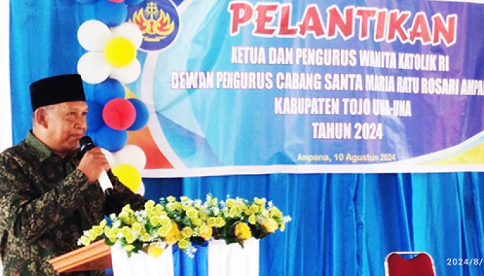 Bupati Beri Sambutan Pada Pelantikan Pengurus DPC WKI Tojo Una-Una