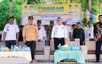 Bupati Amirudin Resmi Buka Lomba Futsal Kades Cup di Desa Talima B, Dalam Rangka Memperingati HUT Desa ke-74 Tahun