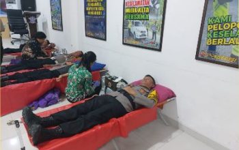 Ditlantas Polda Sulteng Gelar Bhakti Kesehatan Donor Darah, Peringati Hari Lalu Lintas Bhayangkara ke-69