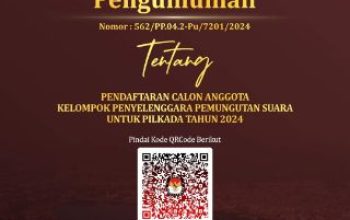 KPU Banggai Buka Pendaftaran KPPS Untuk Pilkada 2024, Tawarkan Beragam Manfaat