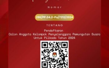 Pengumuman KPU Morut Buka Pendaftaran KPPS Untuk Pilkada 2024