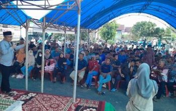 Calon Bupati Banggai Amirudin, Optimis Warga Desa Mulyoharjo Moilong Pilih AT-FM