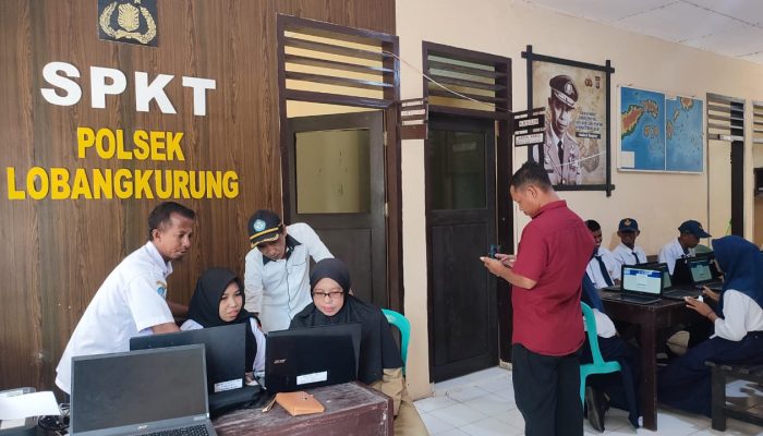 Kapolsek Lobangkurung Dukung Penuh Pelaksanaan ANBK di SMPN 1 Labobo