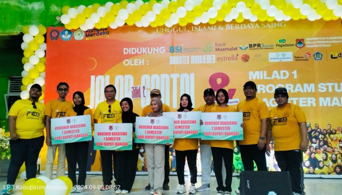 Milad Magister Manajemen UMLB, Bupati Banggai Berikan Beasiswa 1 Semester, Pada 5 Mahasiswa