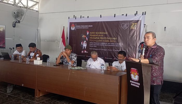 KPU Banggai Laksanakan Rakor Pembentukan KPPS Pada Tahapan Pilkada Tahun 2024