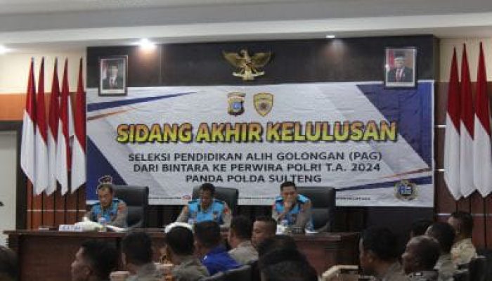29 Bintara Polda Sulteng, Dinyatakan Lulus Terpilih PAG Perwira Polri