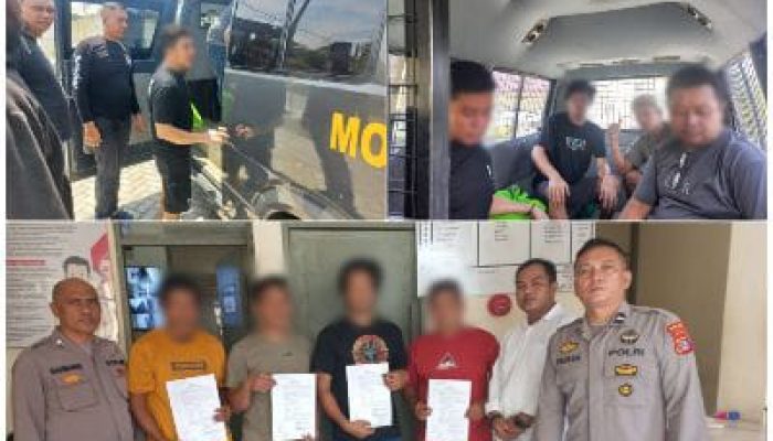 Berkas Pengancaman dan Pemerasan Lengkap, Polisi Serahkan Empat Warga Batui Kepada Kejari Banggai