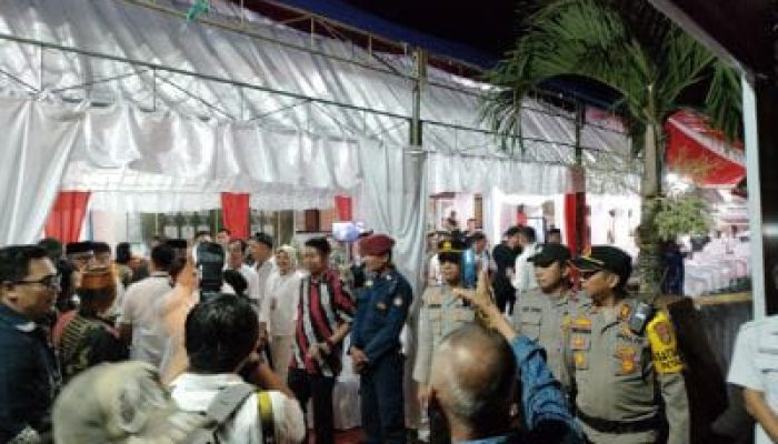 Amankan Pengundian Nomor Urut di Kantor KPU, Polres Morowali Utara Terjunkan Ratusan Personelnya