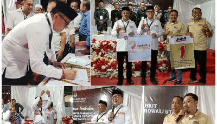Pengundian Nomor Urut Paslon Bupati dan Wakil Bupati Morut Pada Pilkada 2024, Delis-Djira Dapat Nomor 2, Jeffisa-Ruben Nomor 1