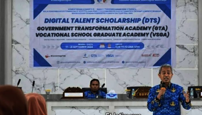 Inovasi Untuk Transparansi dan Akuntabilitas Publik, Dinas Kominfo Tojo Una-una Perkenalkan SP4N LAPOR di DTS 2024,
