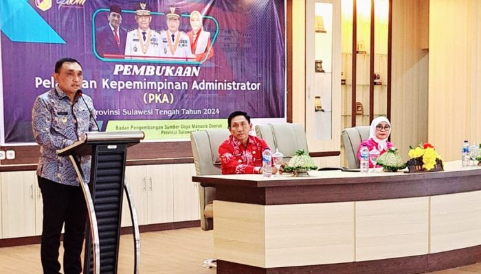 Pemprov Sulteng Gelar Pelatihan Kepemimpinan Administrator Angkatan XIX Provinsi Sulawesi