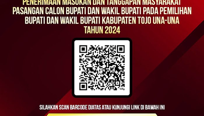KPU Umumkan Tentang Penerimaan Masukan dan Tanggapan Masyarakat Terhadap Bapaslon Bupati dan Wakil Bupati Kabupaten Tojo Una-Una