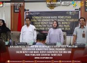 KPU Tojo Una-Una Gelar Pemberitahuan Persyaratan Administrasi Bakal Pasangan Calon Bupati dan Wakil Bupati