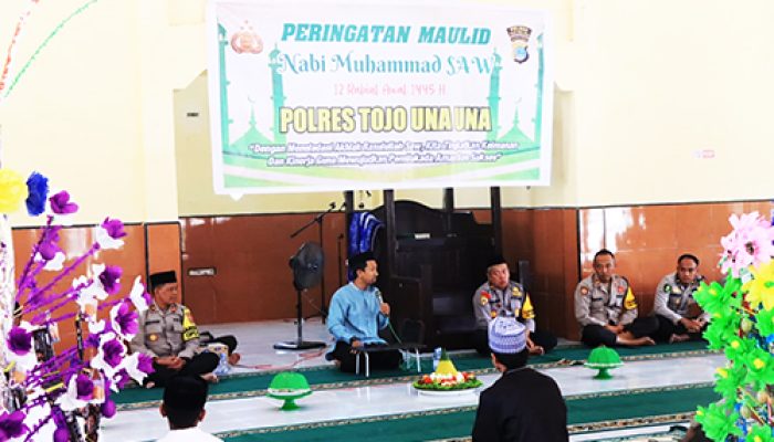 Polres Tojo Una-Una Peringati Maulid Nabi Muhammad SAW