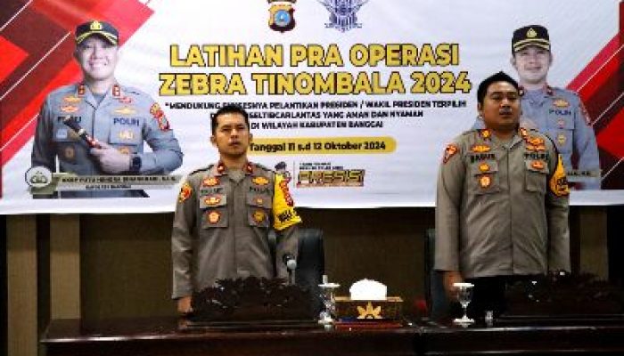 Jelang Operasi Zebra Tinombala 2024, Polres Banggai Gelar Latihan Pra Ops